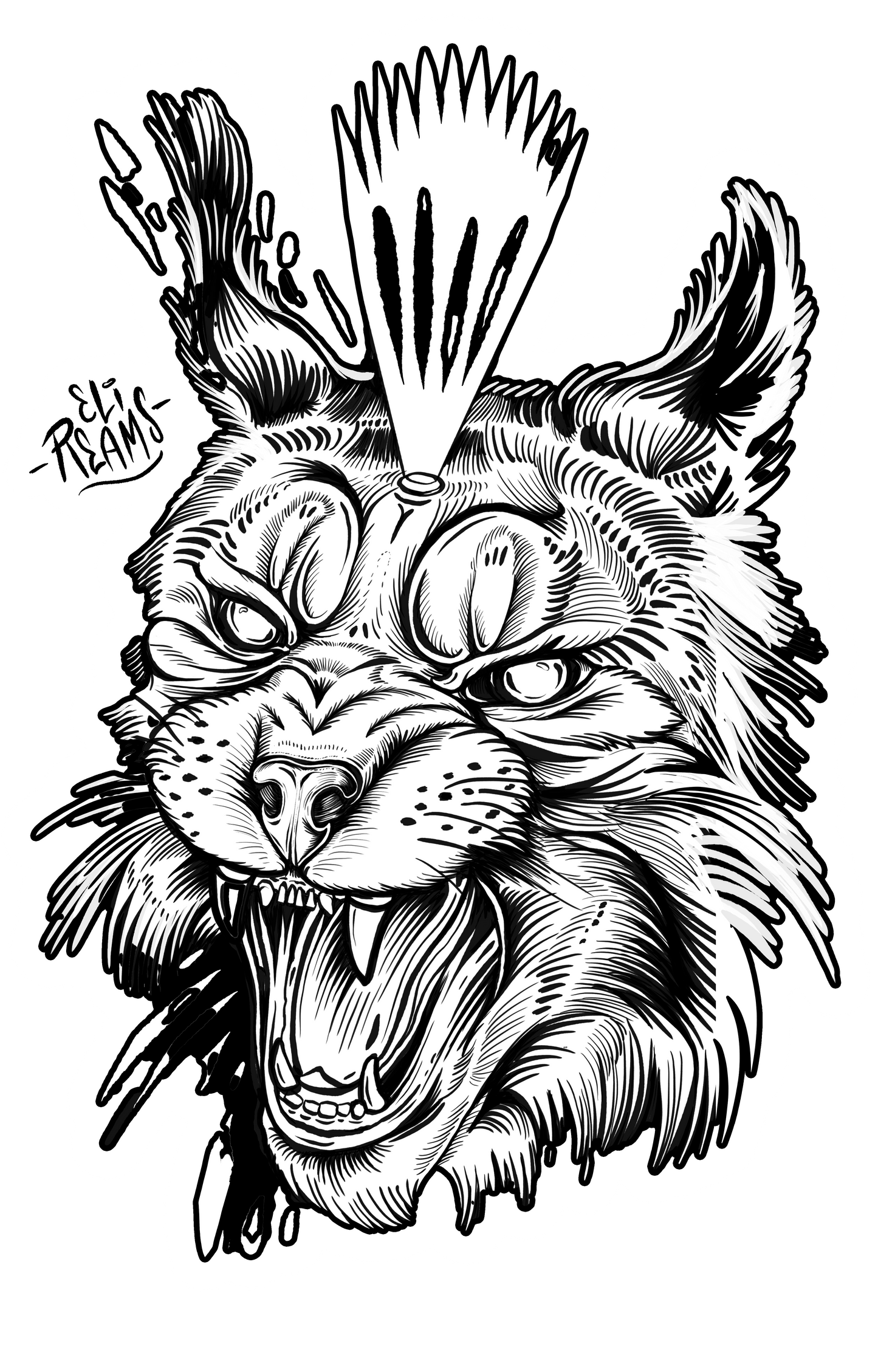 3 Lynx Stickers