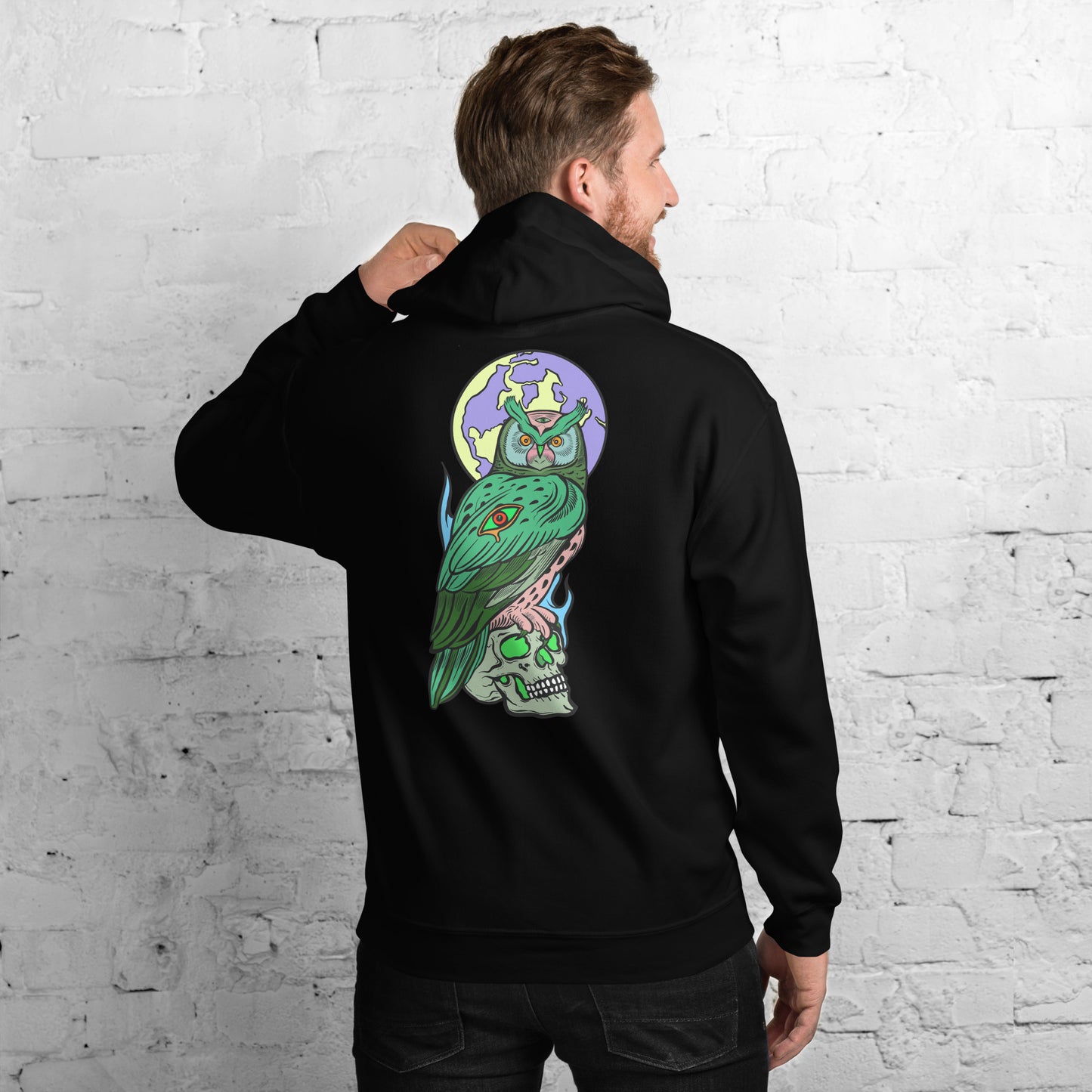 OWL - Black Pullover Hoodie