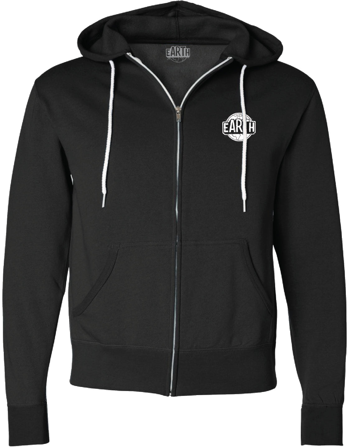 Black Earth Hoodie - White Logo