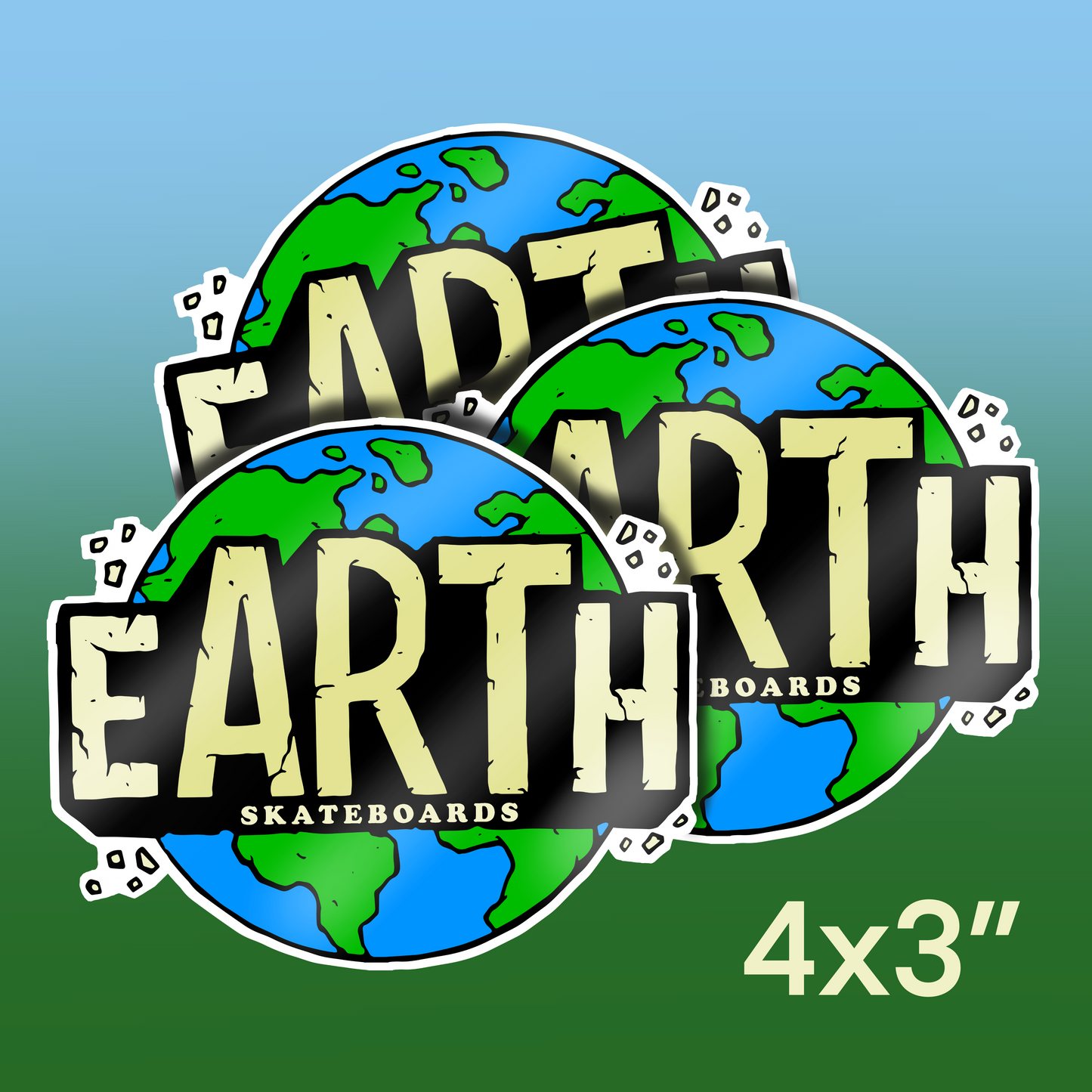 Earth Skateboards Stickers