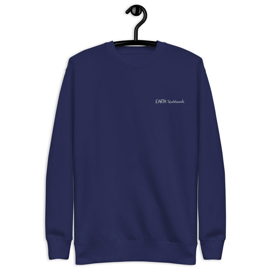 Crew Neck Sweatshirt - Earth Typography Logo