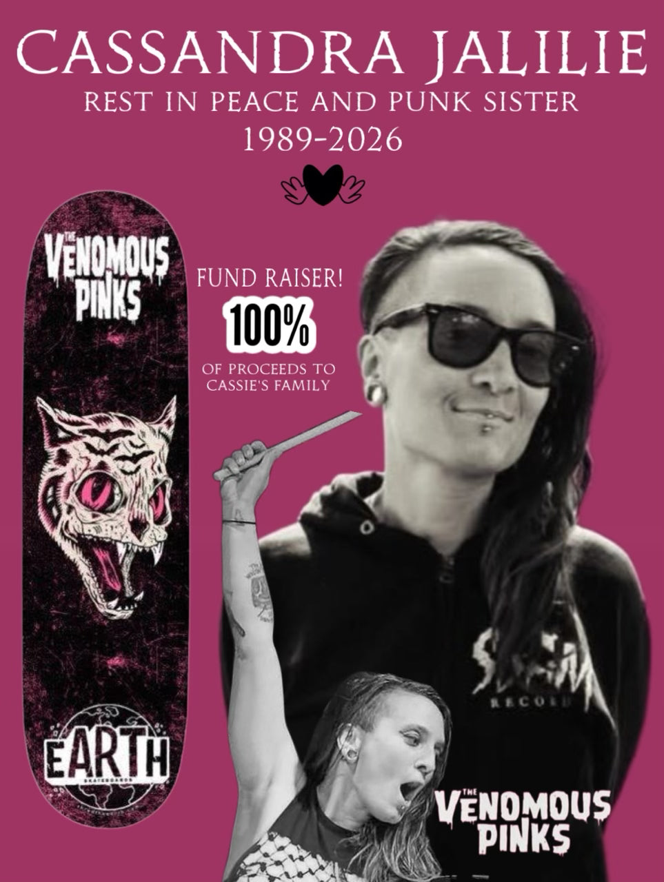 The Venomous Pinks Deck (7.88")