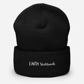 Cuffed Beanie - Earth Typography Logo